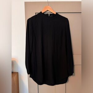 Hi Neck S Eileen Fisher Black Long sleeve blouse